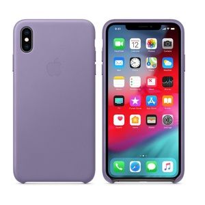 iphone xs max leather case - lilac